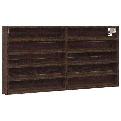 Vitrina boja smeđeg hrasta 100x8,5x50 cm od konstruiranog drva - Smeđi hrast 100 x 8.5 x 50 cm 1 Cijena