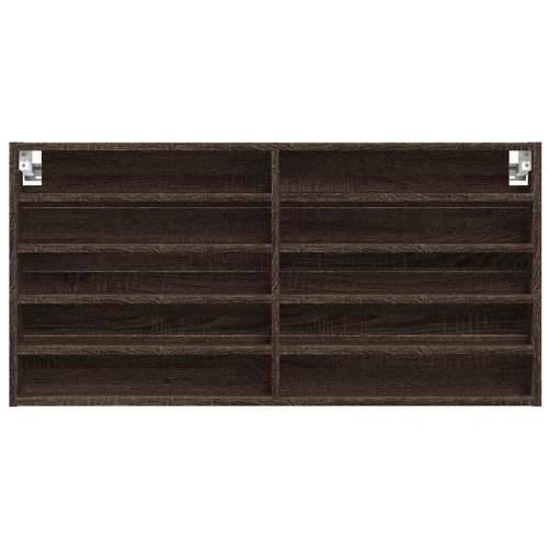 Vitrina boja smeđeg hrasta 100x8,5x50 cm od konstruiranog drva - Smeđi hrast 100 x 8.5 x 50 cm 1 Cijena