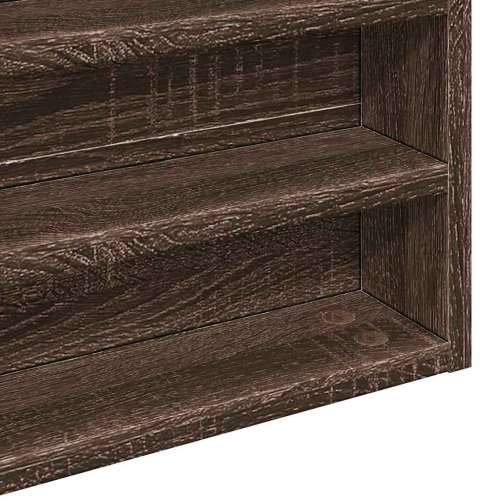 Vitrina boja smeđeg hrasta 100x8,5x50 cm od konstruiranog drva - Smeđi hrast 100 x 8.5 x 50 cm 1 Cijena