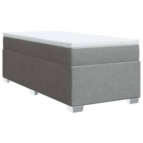 Krevet s oprugama i madracem svjetlosivi 100x200 cm od tkanine Svjetlosiva 100 x 200 cm Cijena