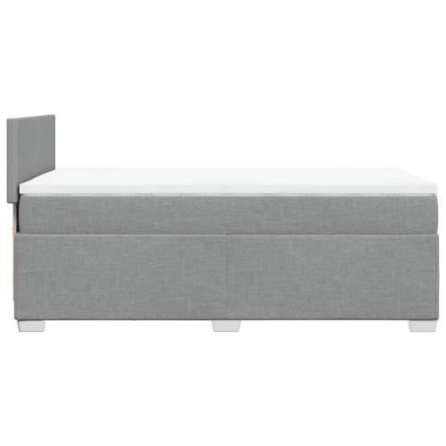 Box spring krevet s madracem svjetlosivi 90x190 cm od tkanine - Svjetlosiva 90 x 190 cm Gladak dizajn Cijena