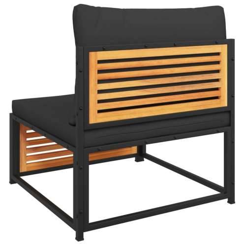 Vrtna garnitura - 7-dijelni set vrtnih sofa s jastucima masivno bagremovo drvo - Antracit 2x kutna + fotelja + 2x srednja + tabu Cijena