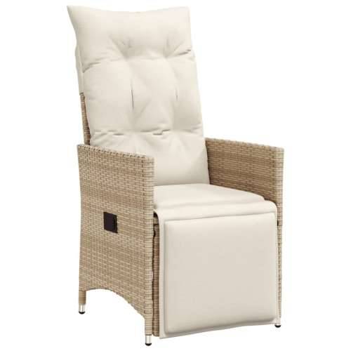 3-dijelni vrtni bistro set od poliratana s jastucima bež - 90 x 90 x 75 cm 2 Cijena