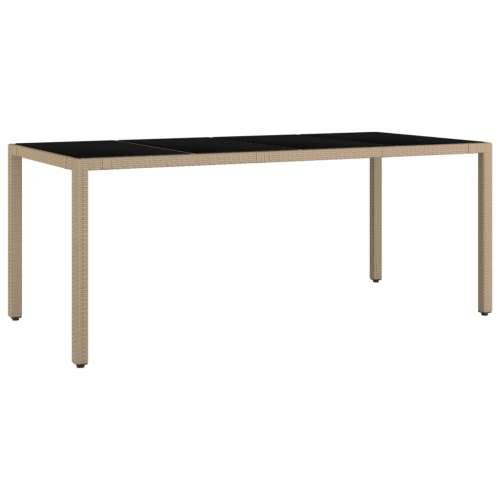 9-dijelni vrtni bistro set od poliratana s jastucima bež - 190 x 90 x 75 cm 8 Cijena