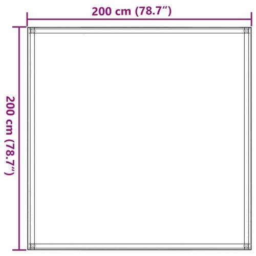 Tepih za šator svijetlozeleni 200x200 cm HDPE - Svijetlo zelena 200 x 200 cm 1 Cijena