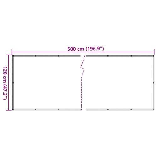 Balkonski zaslon za privatnost krem 500 x 120 cm PVC Krema 500 x 120 cm 1 Cijena