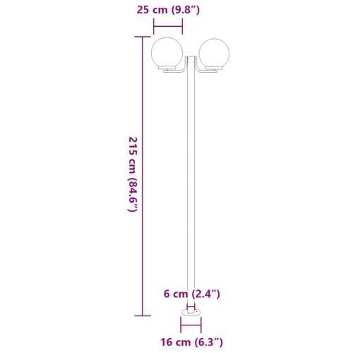 Vanjske podne svjetiljke 3 kom srebrne 215 cm nehrđajući čelik - 3 1 Cijena