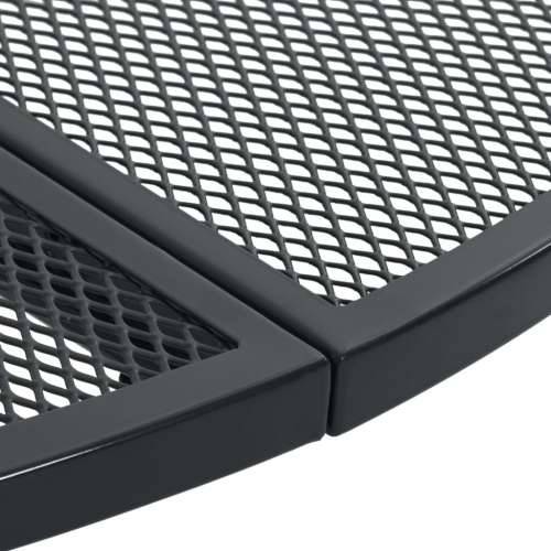 Set složivih vrtnih stolica 7 kom antracit čelik obložen prahom - 110 x 72.5 cm 6 Cijena