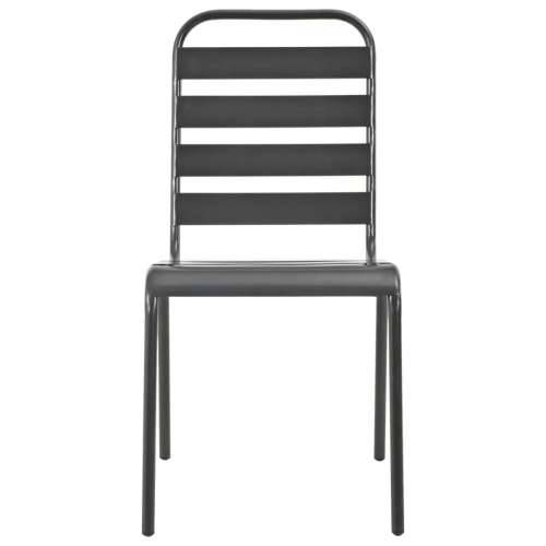 Set složivih vrtnih stolica 7 kom antracit čelik obložen prahom - 110 x 72.5 cm 6 Cijena
