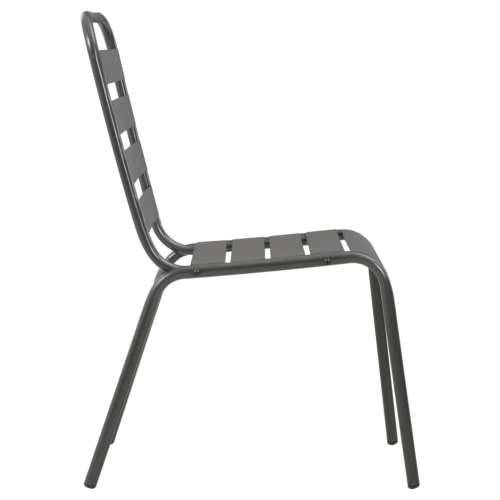 Set složivih vrtnih stolica 7 kom antracit čelik obložen prahom - 110 x 72.5 cm 6 Cijena