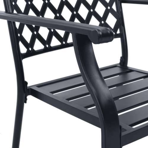 Set složivih vrtnih stolica 7 kom antracit čelik obložen prahom - 110 x 72.5 cm 6 Cijena