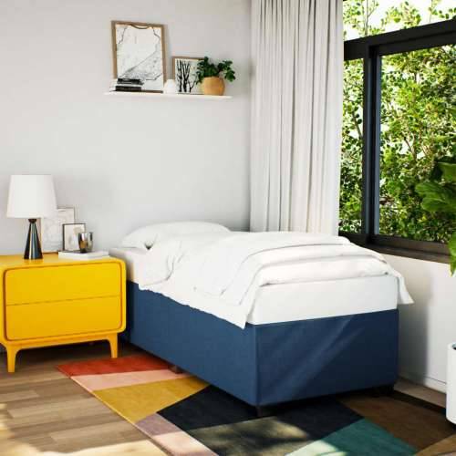Krevet s oprugama i madracem plavi 80x200 cm od tkanine - Plava 80 x 200 cm Cijena