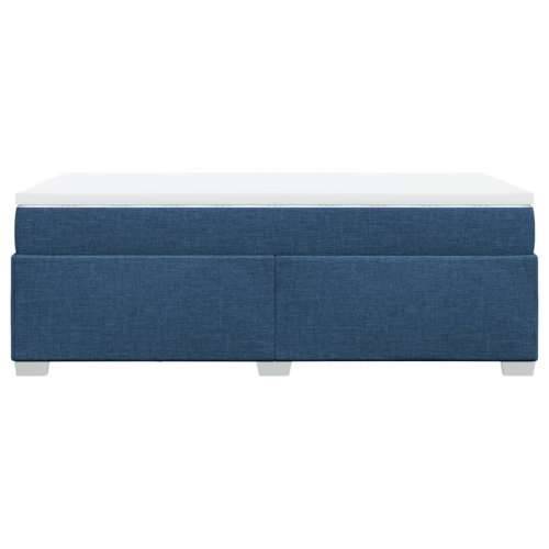 Krevet s oprugama i madracem plavi 80x200 cm od tkanine - Plava 80 x 200 cm Cijena