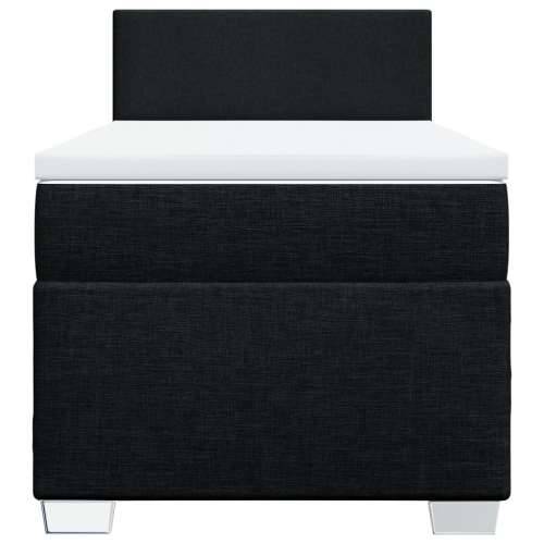Box spring krevet s madracem crni 80 x 200 cm od tkanine - Crna 80 x 200 cm Gladak dizajn Cijena
