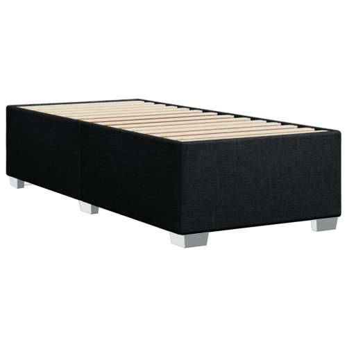 Box spring krevet s madracem crni 80 x 200 cm od tkanine - Crna 80 x 200 cm Gladak dizajn Cijena
