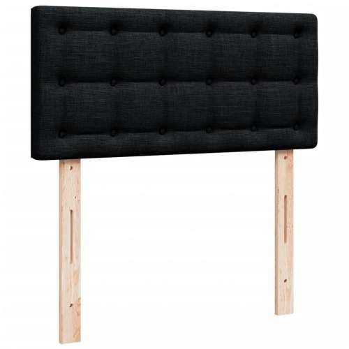 Box spring krevet s madracem crni 80 x 200 cm od tkanine - Crna 80 x 200 cm gumbi Cijena