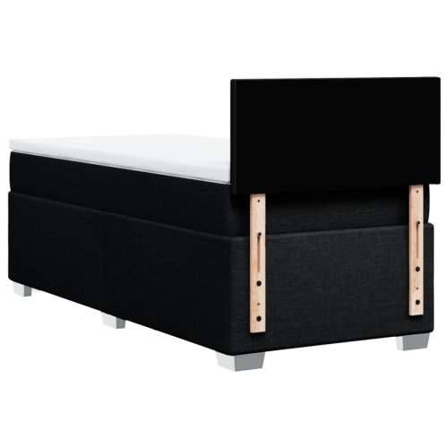 Box spring krevet s madracem crni 90x190 cm od tkanine - Crna 90 x 190 cm Gladak dizajn Cijena