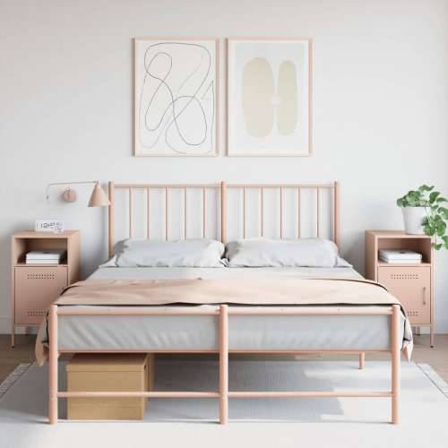 Noćni ormarići 2 kom ružičasti 36x39x68 cm čelik - Ružičasta 2 Cijena