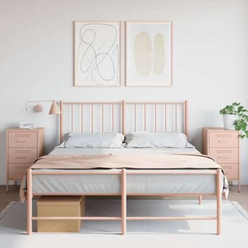 Noćni ormarići 2 kom ružičasti 36x39x68 cm čelik - Ružičasta 2 Cijena