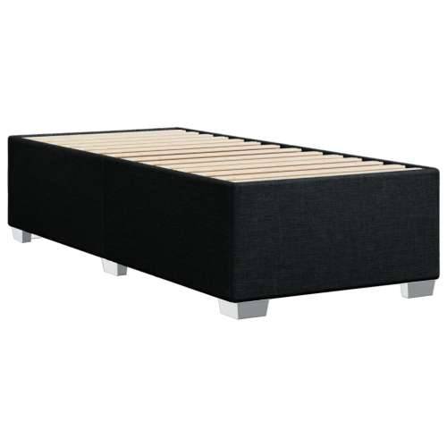 Box spring krevet s madracem crni 80 x 200 cm od tkanine - Crna 80 x 200 cm Gladak dizajn Cijena