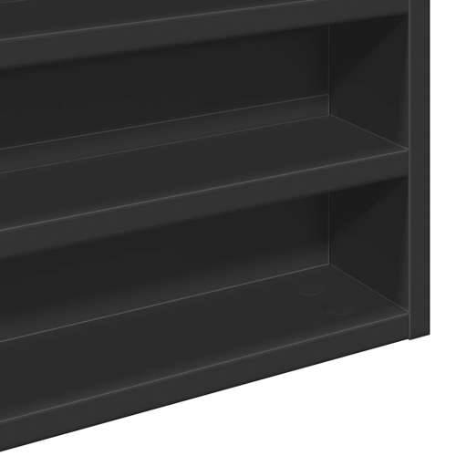 Vitrina crna 100x8,5x50 cm konstruirano drvo - Crna 100 x 8.5 x 50 cm 1 Cijena