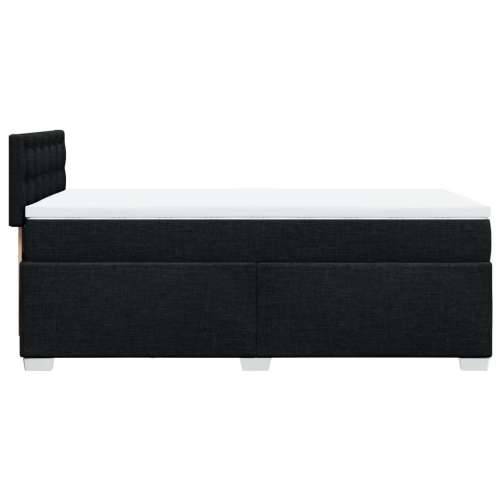 Box spring krevet s madracem crni 80 x 200 cm od tkanine - Crna 80 x 200 cm gumbi Cijena