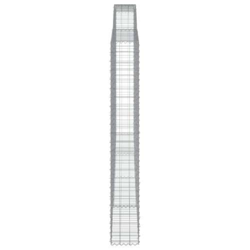 Lučne gabionske košare 9 kom 400x30x220/240cm pocinčano željezo 400 x 30 x 220/240 cm 9 Cijena