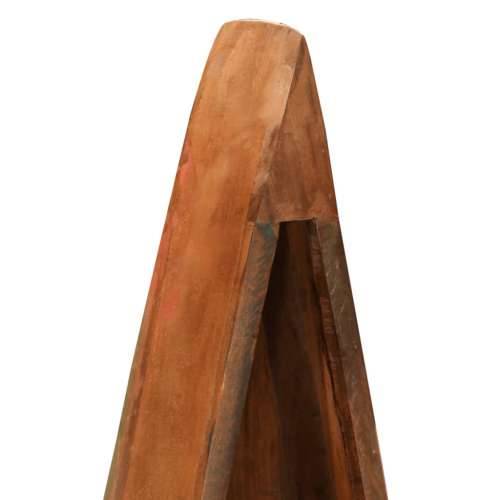 Ormarić u obliku čamca 39 x 27 x 127 cm masivno obnovljeno drvo - Šareni 39 x 27 x 127 cm 1 Cijena