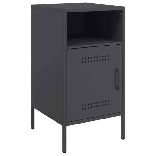 Noćni ormarići 2 kom crni 36x39x68 cm čelik - Crna 2 Cijena