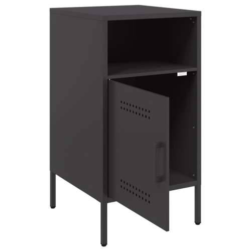 Noćni ormarići 2 kom crni 36x39x68 cm čelik - Crna 2 Cijena