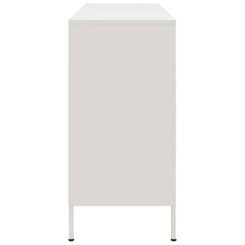 Komoda bijela 100,5 x 39 x 79 cm čelik - Bijela 1 Cijena