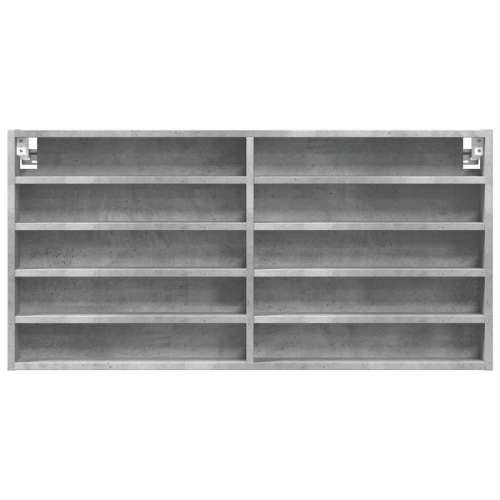 Vitrina siva boja betona 100x8,5x50 cm konstruirano drvo - Beton siva 100 x 8.5 x 50 cm 1 Cijena