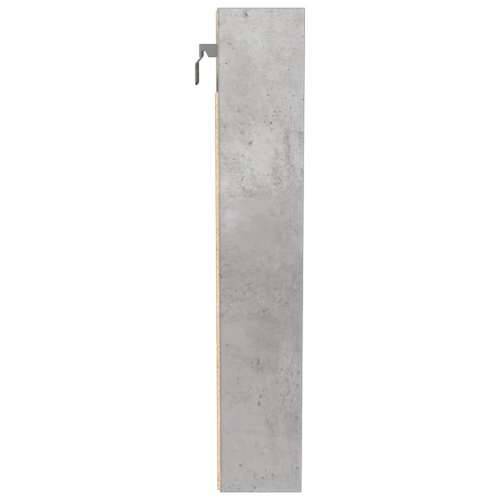 Vitrina siva boja betona 100x8,5x50 cm konstruirano drvo - Beton siva 100 x 8.5 x 50 cm 1 Cijena