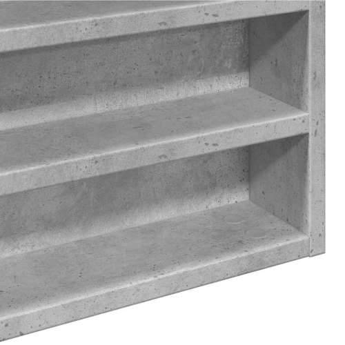Vitrina siva boja betona 100x8,5x50 cm konstruirano drvo - Beton siva 100 x 8.5 x 50 cm 1 Cijena