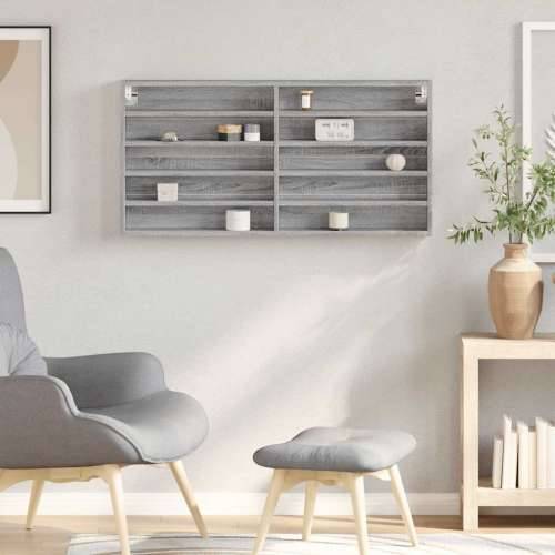 Vitrina boja sivog hrasta sonome 100x8,5x50 cm drvena - Sivi hrast sonoma 100 x 8.5 x 50 cm 1 Cijena