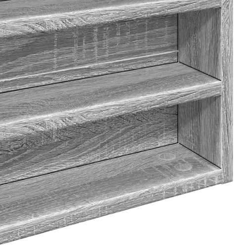 Vitrina boja sivog hrasta sonome 100x8,5x50 cm drvena - Sivi hrast sonoma 100 x 8.5 x 50 cm 1 Cijena