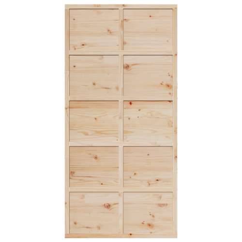 Vrata za staju 100x208 cm od masivne borovine - Prirodna 100 x 208 cm 1 Cijena