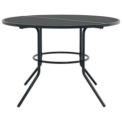 Set vrtnih naslonjača 7 kom antracit od čelika obloženog prahom - 110 x 72.5 cm 6 Cijena