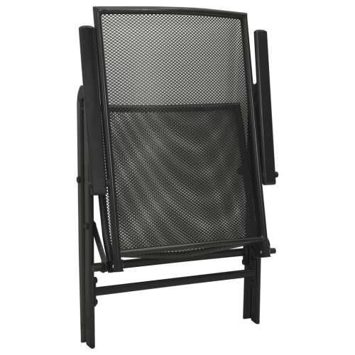 Set vrtnih naslonjača 7 kom antracit od čelika obloženog prahom - 110 x 72.5 cm 6 Cijena