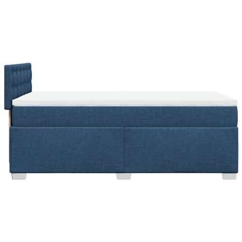 Krevet s oprugama i madracem plavi 80x200 cm od tkanine - Plava 80 x 200 cm gumbi Cijena