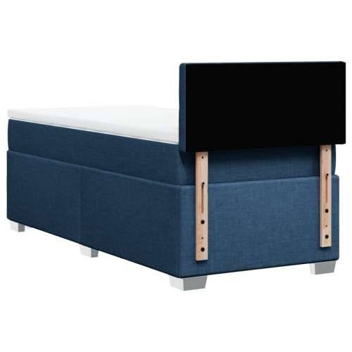 Krevet s oprugama i madracem plavi 80x200 cm od tkanine - Plava 80 x 200 cm gumbi Cijena