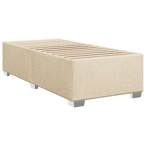 Okvir kreveta s oprugama i madrac krem 80x200 cm od tkanine - Krema 80 x 200 cm gumbi Cijena