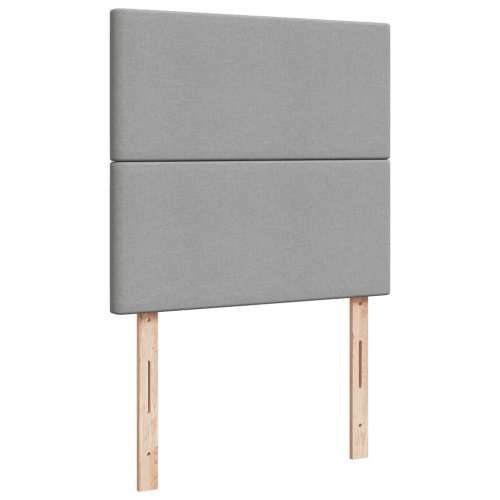 Box spring krevet s madracem svjetlosivi 90x190 cm od tkanine - Svjetlosiva 90 x 190 cm Gladak dizajn Cijena