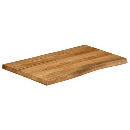 Stolna ploča 70x60x2,5 cm od masivnog drva manga sa živim rubom - Drvo manga (završna obrada od hrastovine) 70 x 60 cm 1 25 mm Cijena