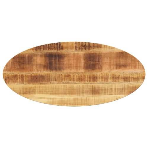 Stolna ploča 90x40x2,5 cm ovalna od masivnog drva manga - Grubo drvo manga (prirodno) 90 x 40 cm 1 25 mm Cijena