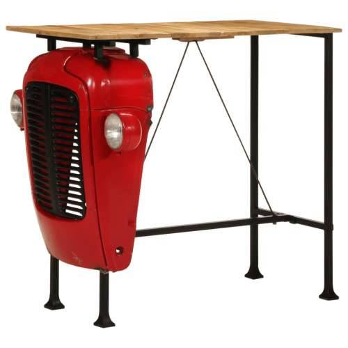 Barski stol u obliku traktora crveno-smeđi 55x120x107 cm drveni - 55 x 120 x 107 cm 1 Cijena