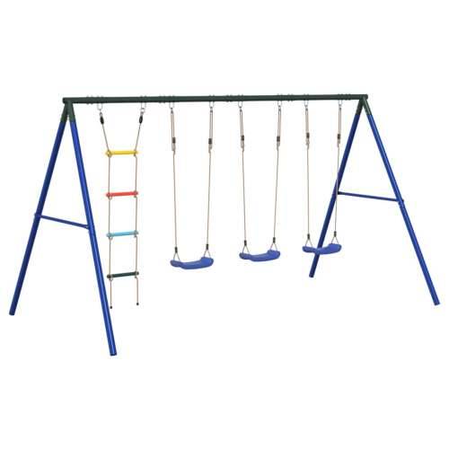 Vanjski set s ljuljačkama i ljestvama - Plava 1 3 x sjedalo ljuljačke + ljestve Cijena