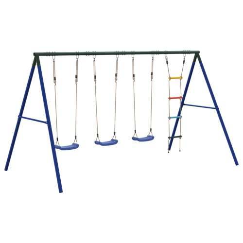 Vanjski set s ljuljačkama i ljestvama - Plava 1 3 x sjedalo ljuljačke + ljestve Cijena