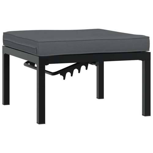 Vrtna garnitura - 3-dijelni set vrtnih sofa s jastucima crni aluminijski - Bez stola 1 Cijena