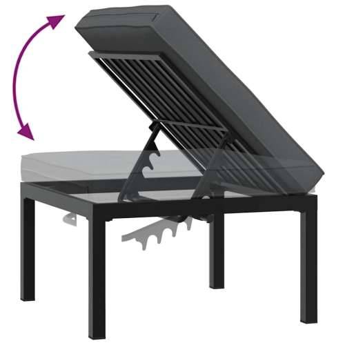 Vrtna garnitura - 3-dijelni set vrtnih sofa s jastucima crni aluminijski - Bez stola 1 Cijena